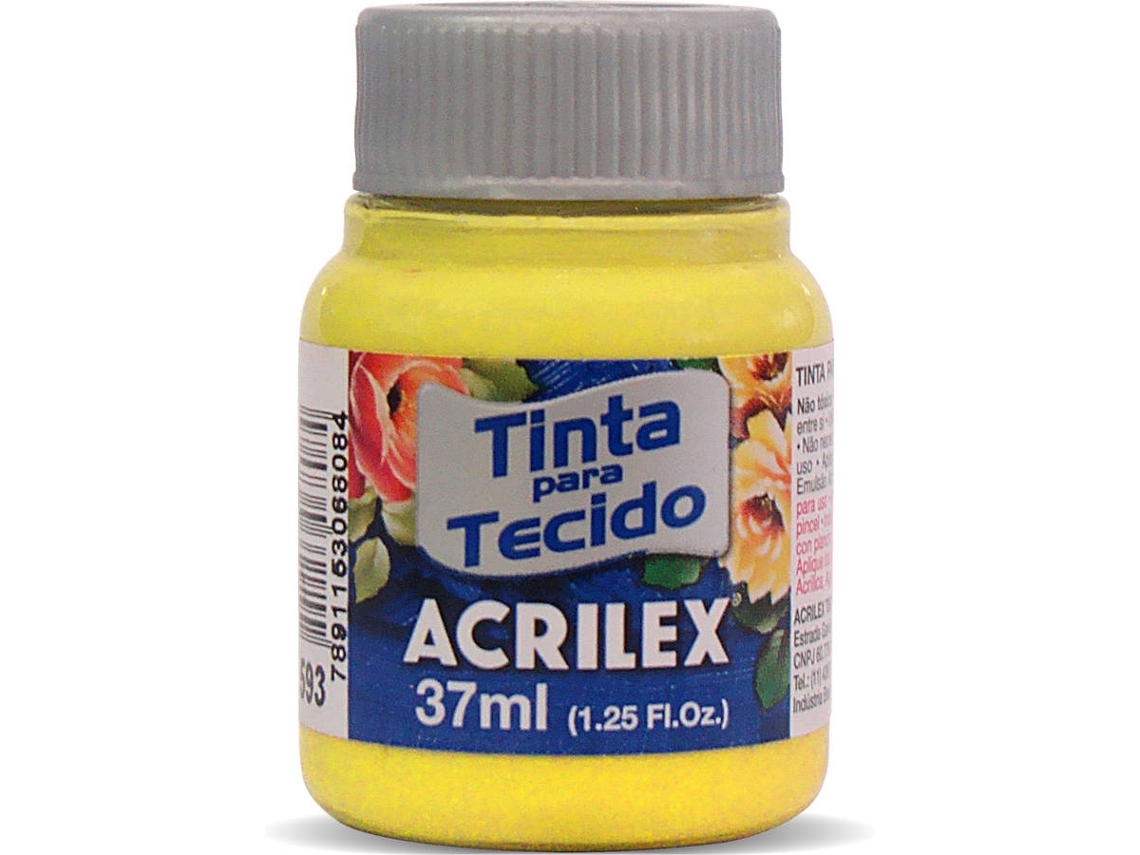 Tinta de Tela Mate Acrilex Amarillo Canario (04140/589 37ml)