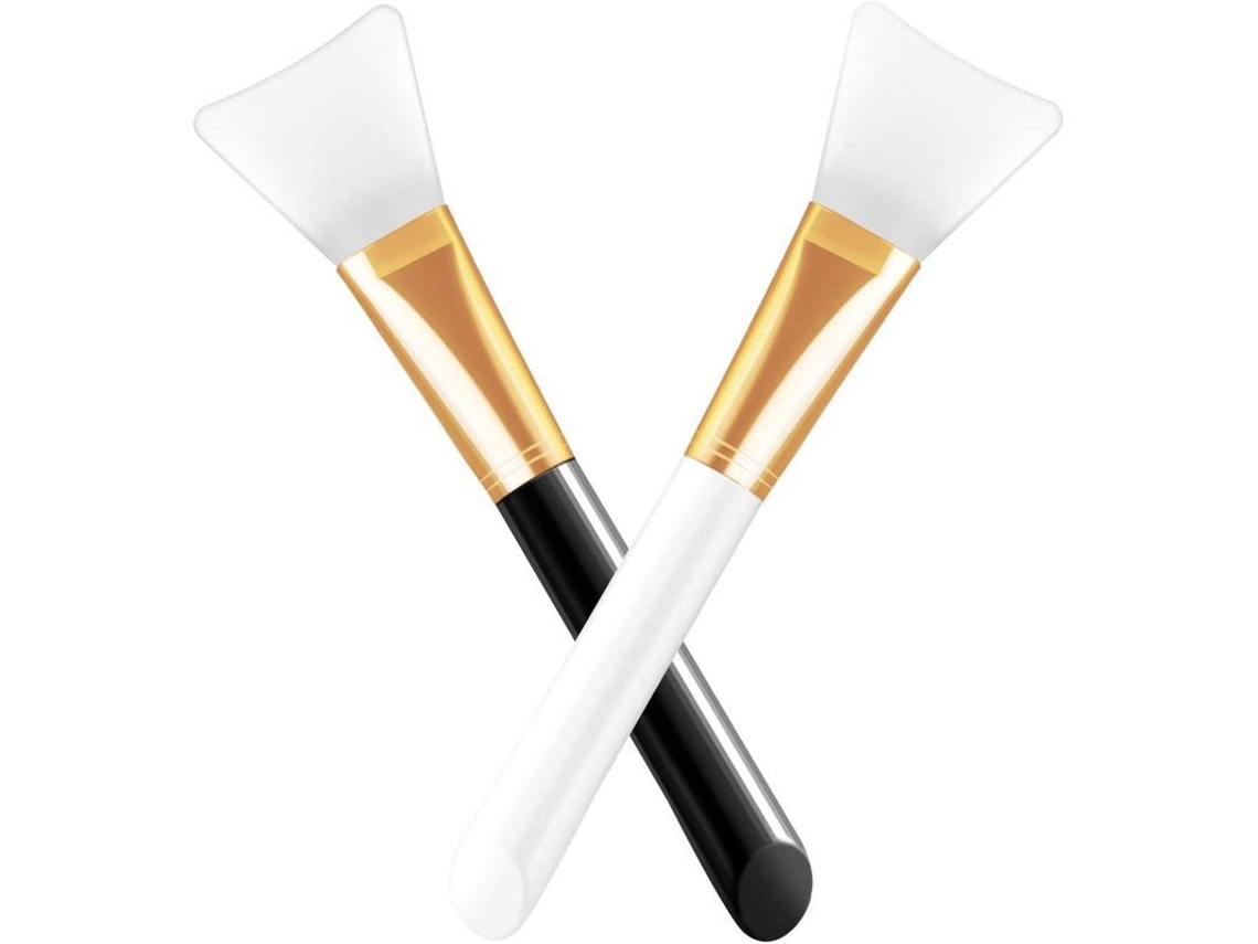 Brocha De Silicona Para Mascarillas Y Espátula Cosmética Para La Aplicación De Mascarillas, 2 Unidades, Suaves E Higiénicas.