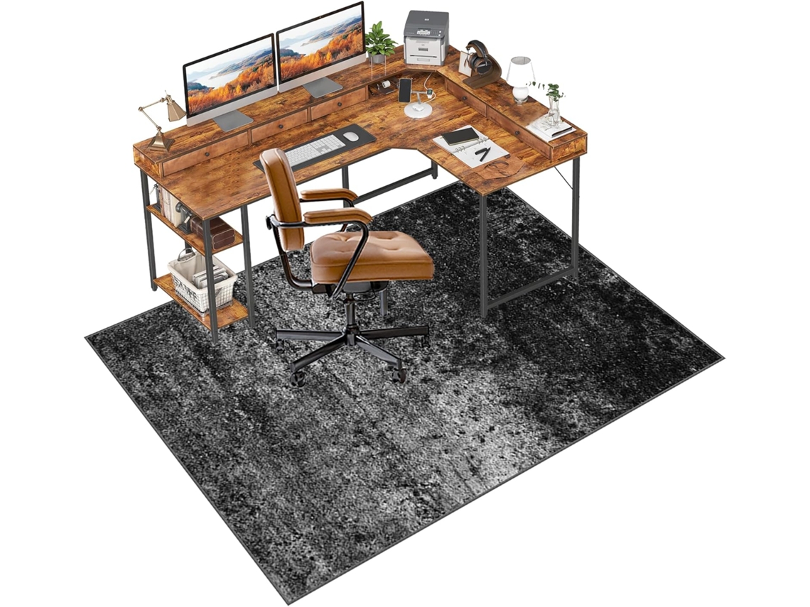 Alfombrilla Antideslizante Silla Gaming, Suelo Oficina, Duros, Protector Juegos, Suelos Hogar,, 80 X 120 Cm