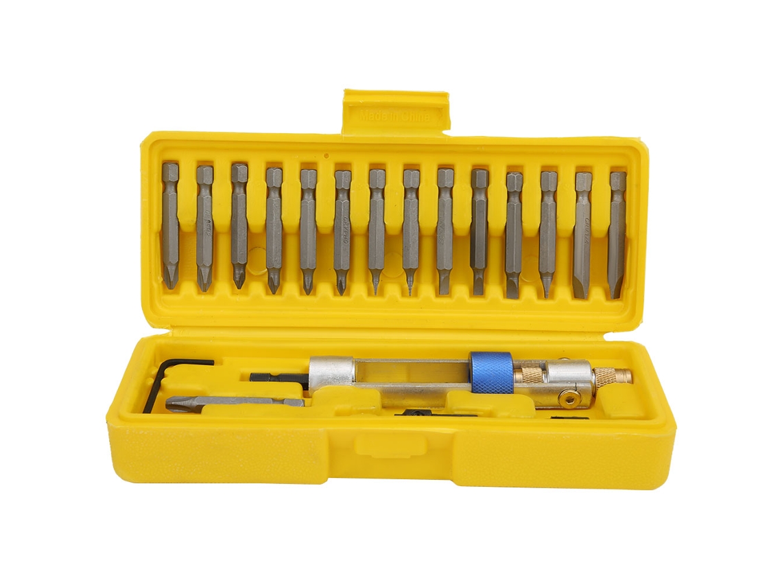 Juego De 20 Brocas Cóncavas Con Adaptador Multifuncional De Inserción Rápida Para Llave Neumática, Fabricadas En Acero De Alta Resistencia.