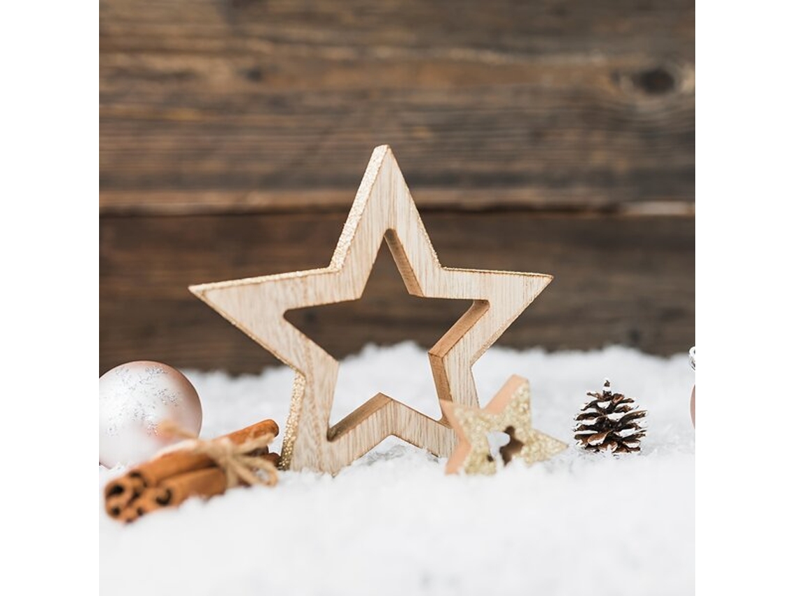 100 piezas de decoraciones de estrellas de madera Vayotoy
