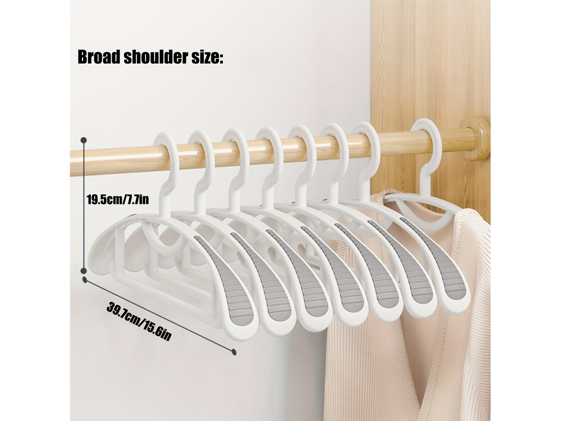 10 Pçs Cabides De Roupas Premium Que Economizam Espaço Rack De Secagem Cinza 