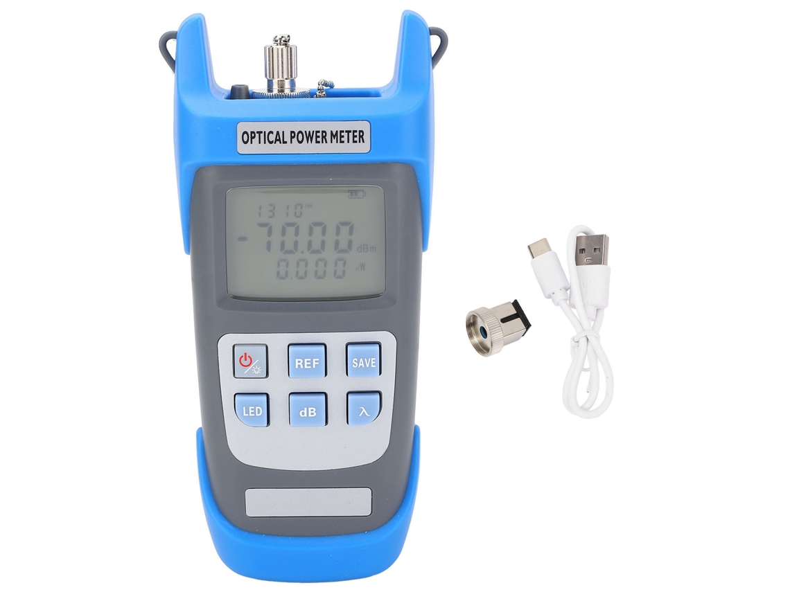 Probador de fibra óptica recargable FC SC ST -70-10dBm Localizador visual de fallas con luz LED