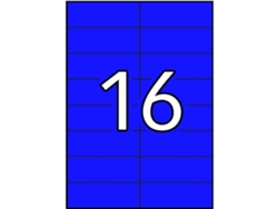 Etiquetas Adhesivas Permanentes en A4 20 Hojas APLI (Azul - 105 X 37 mm)