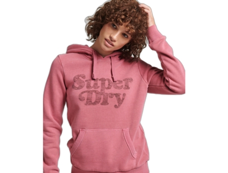 Chaqueta de Mujer SUPERDRY Clásica Capucha Cooper Rojo (2XS)