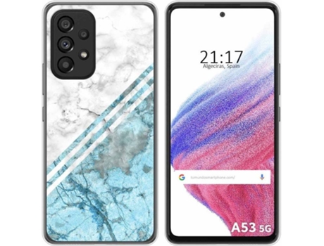 Carcasa para Samsung Galaxy A53 5G TUMUNDOSMARTPHONE Dibujos Mármol 02 Multicolor