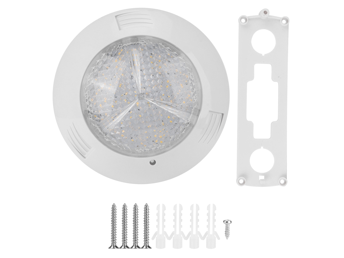 Lámpara submarina 2026, 160 LED, IP68, resistente al agua, 18 W, AC12V, luz blanca para piscinas y jardines.