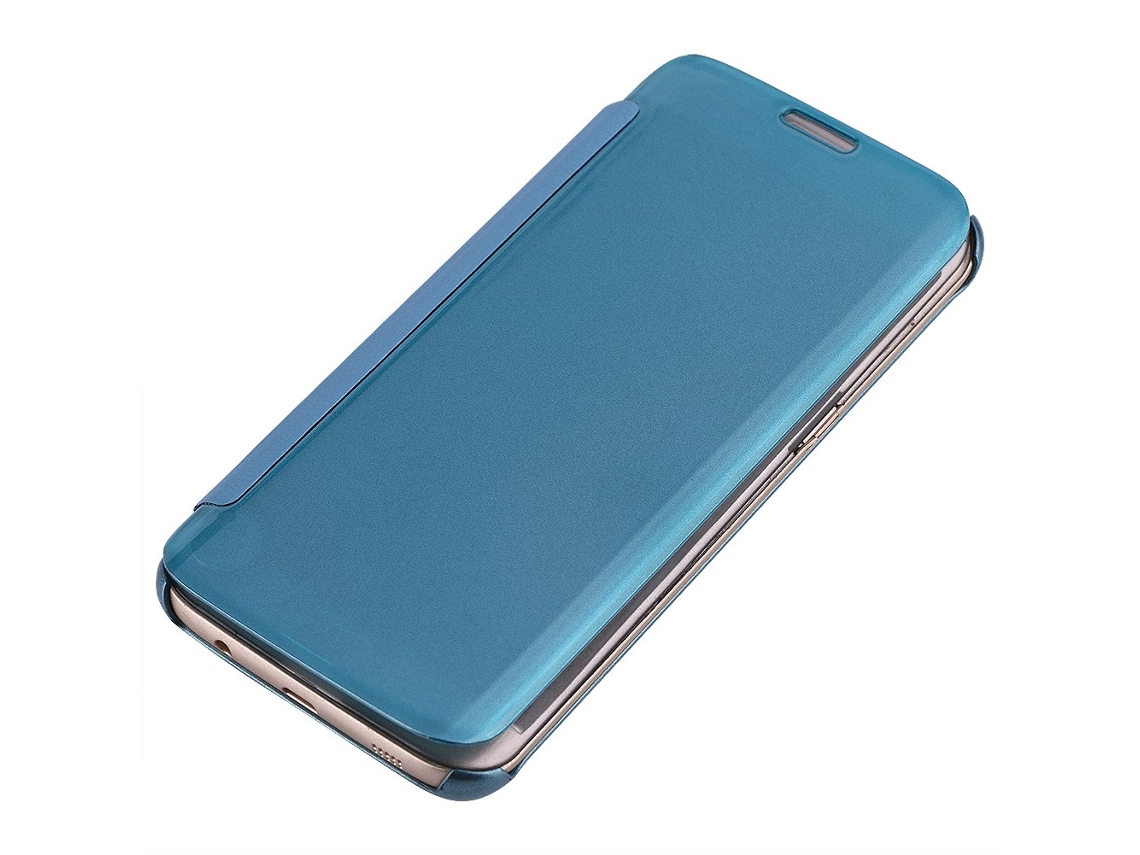 Cubierta Smart Flip (protección Smart Flip Espejo) Para Samsung S7 Edge Azul Claro