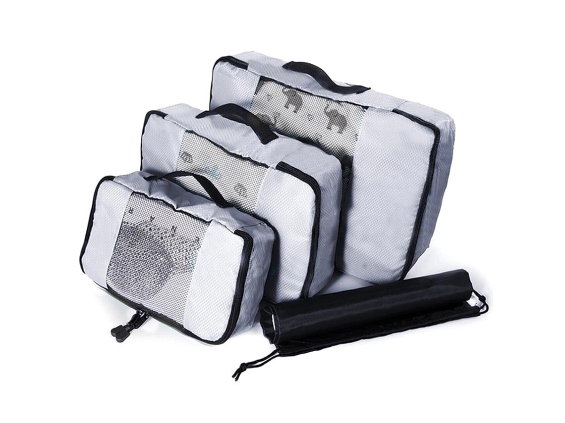 Set organizador en Mesh, 3 piezas - Gris