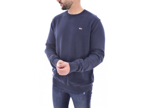Sudadera TOMMY JEANS Algodón Hombre (M - Azul)