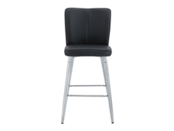 Taburete De Bar 101cm - Ergonomía Y Confort, Diseño Elegante - Negro Y Plateado