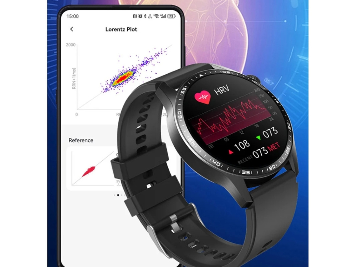 Reloj inteligente con monitorización de estrés, ECG, glucosa en sangre, ácido úrico, llamadas Bluetooth, función SOS y modos de deportes electrónicos. Yizhood