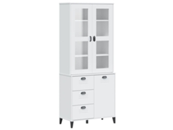 Maison Exclusive - Aparador Alto Viken Madera Maciza De Pino Blanco 80x40x190 Cm