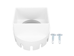 Adaptador Cuadrado De Pvc De 3x4 Pulgadas Para Bajante De Canaleta De Lluvia Para Tubería De Drenaje Blanca