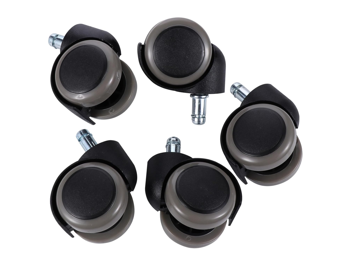5 Ruedas Giratorias Silenciosas Para Silla De Oficina, Juego De Nailon