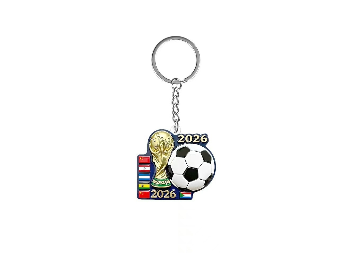 Llavero Resina Relieve 3d Copa 2026 Trofeo Fifa, Banderas Selecciones Y Balón Fútbol, Accesorio Coleccionable Hincha Anti-desvanecimiento
