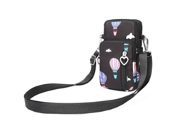 TRUYUETY Bolsa Deportiva Ligera en Poliéster Cruzada para Teléfono Funda de Brazo Mini Bolso Mensajero Femenino