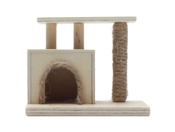 Marco Móvil Para Gatos A Escala 1:12 Para Decoración De Casas De Muñecas - Blanco