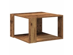 Maison Exclusive - Mesa De Café Madera Envejecida 51,5 X 51,5 X 30 Cm