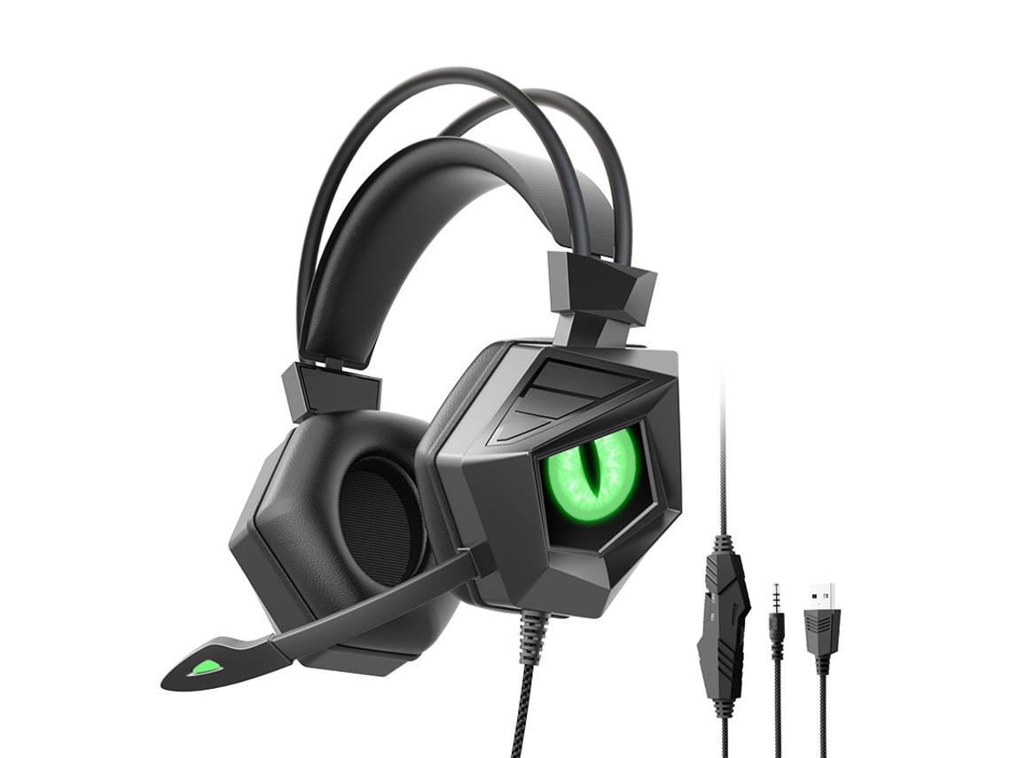 Auriculares Para Juegos Con Cable, Micrófono De Alta Definición Integrado Y Compatibilidad Con Sonido Estéreo 3d.