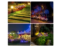 2026-luz Solar De Jardín Para Exterior Con 6 Mariposas Y 3 Libélulas, Impermeable, Decorativa Para Césped Y Patio, Luz De Paisaje De Primavera