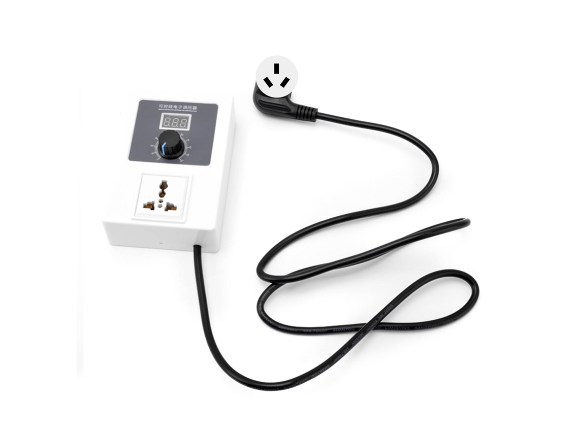 Regulador De Voltaje Scr, Control De Ca 110-240v, 2000w, Velocidad, Temperatura, Enchufe Au