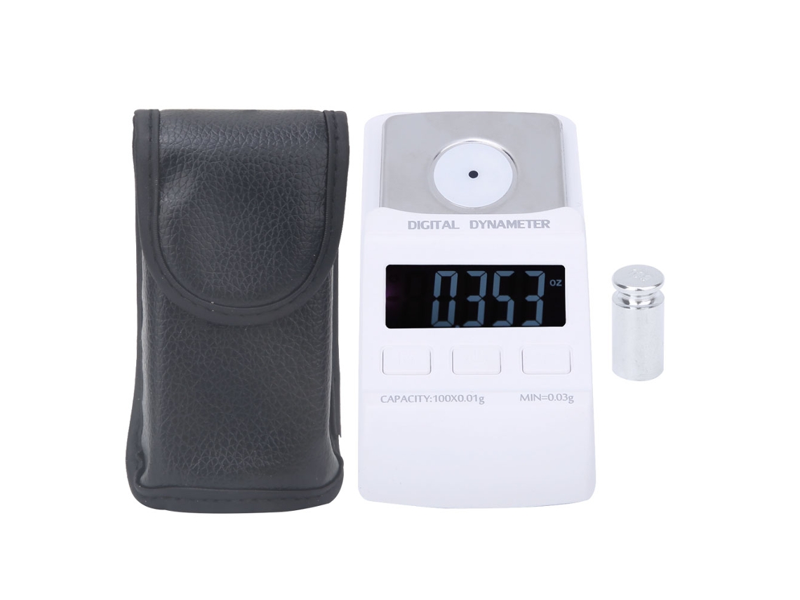Medidor De Fuerza Digital Portátil Con Pantalla Lcd, Capacidad De 100 G/0,01 G Y Placa De Acero Inoxidable.