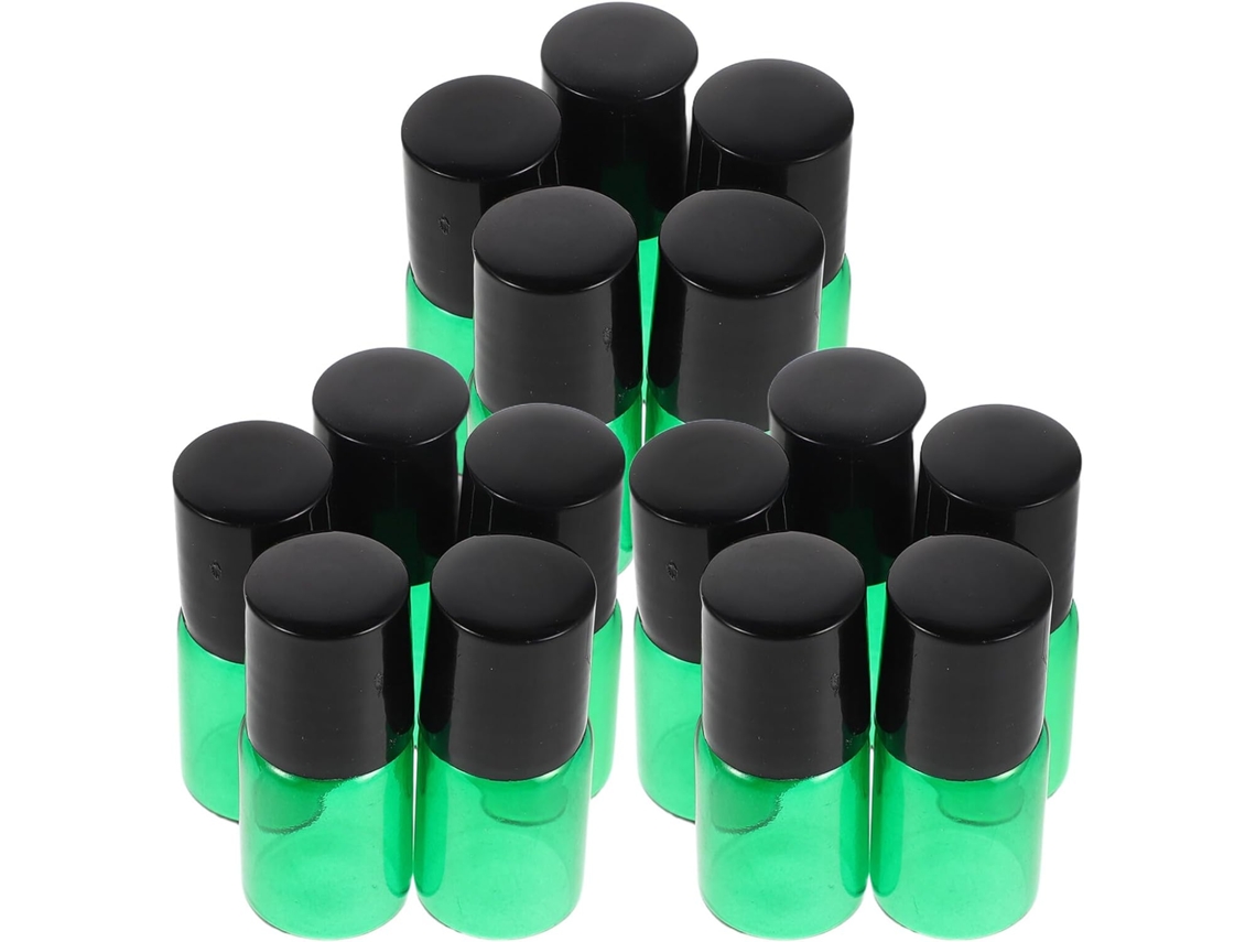 Juego De 15 Frascos De Vidrio Roll-on De Ciieeo Para Aceites Esenciales, Rellenables, A Prueba De Fugas Y