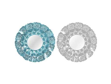 Espejo de Pared DKD HOME DECOR 39233 (Azul - 7x60x60cm)