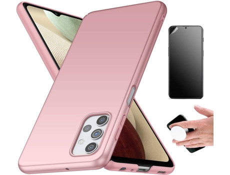 Kit Carcasa Y Protector Oppo Reno4 Pro 5G Ultimatte Turtleshell Y Popsocket Rosa
