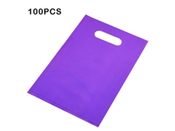100 Bolsas De Plástico Con Asas Y Logotipo Personalizado Para Compras, Fiestas Y Regalos (sin Costo De Impresión)