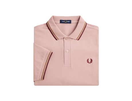 Polo Dupla de Hombre FRED PERRY Twin Tipped Sintetico Rosa (L)