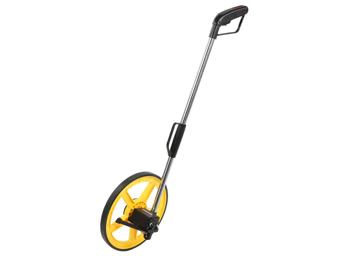 Rueda Medidora De Distancia Plegable Con Led Y Cinta Enrollable (0-9999,9 M)
