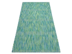 Moderno Fisy Alfombra Sisal 20777 Rayas, Mezcla Azul (80 x 150 cm)