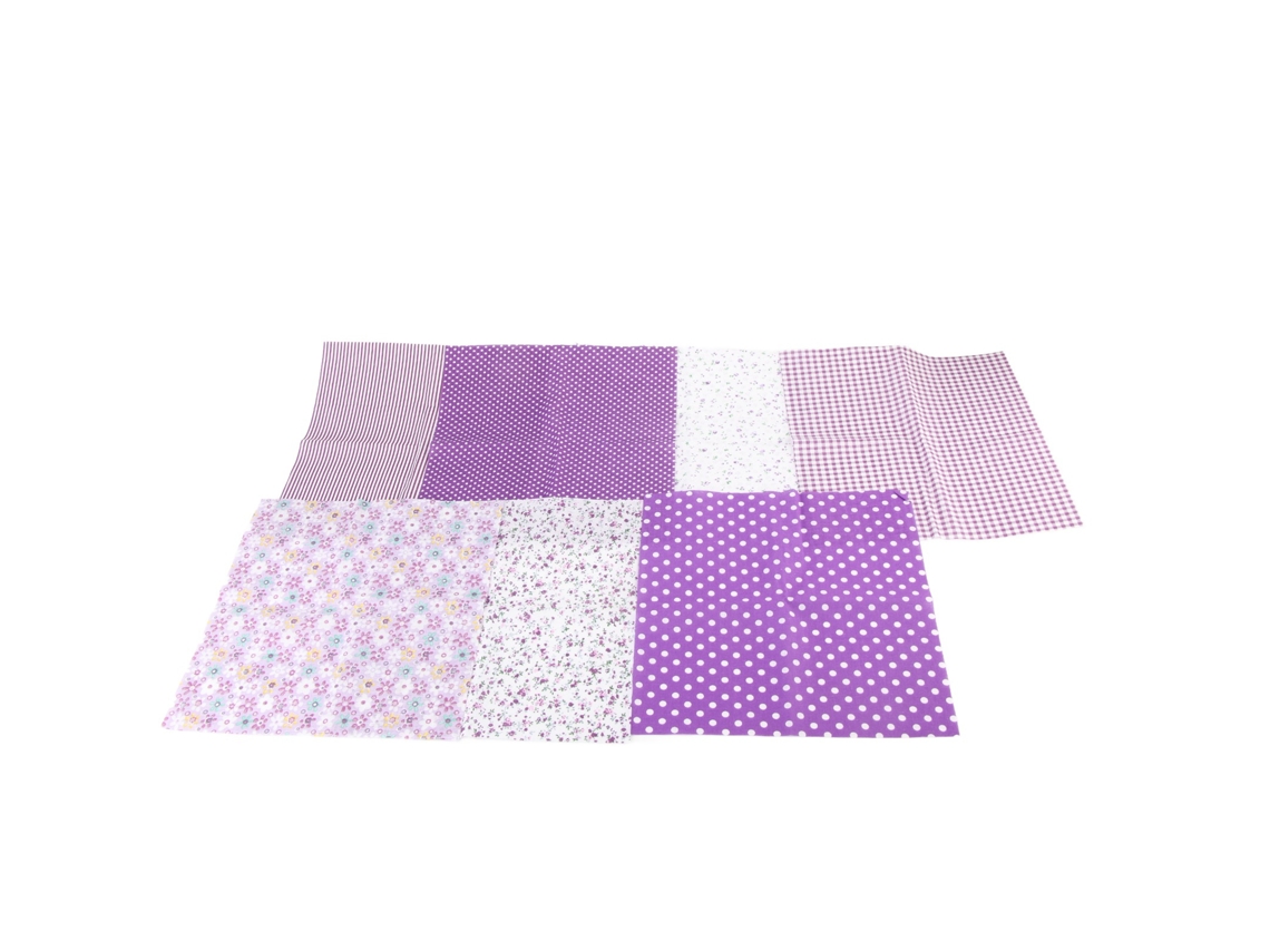 7pcs Assorted Fat Quarter Bundle Quilt Quilting Cotton Fabric Sewing Diy Set