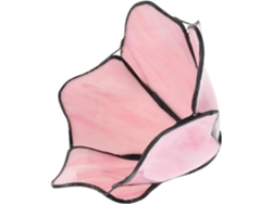 Pantalla De Lámpara E27 De Cristal Rosa Loto De 8 Pulgadas, Cubierta Decorativa Para Lámpara, Superficie Lisa, Adecuada Para