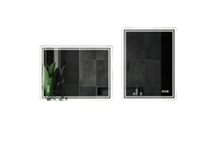 Espejo de baño iluminado, brillo regulable, sensor táctil, 60 x 80 cm (OEM) (24 x 32 pulgadas)