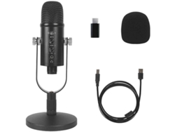 Micrófono Usb De Estudio Profesional Plug And Play Con Soporte Para Juegos, Chat, Transmisión De Video Y Voz.