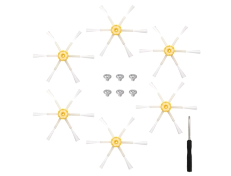 Cepillo lateral para Irobot Roomba 500 600 700, accesorios de repuesto, cepillo lateral de seis brazos