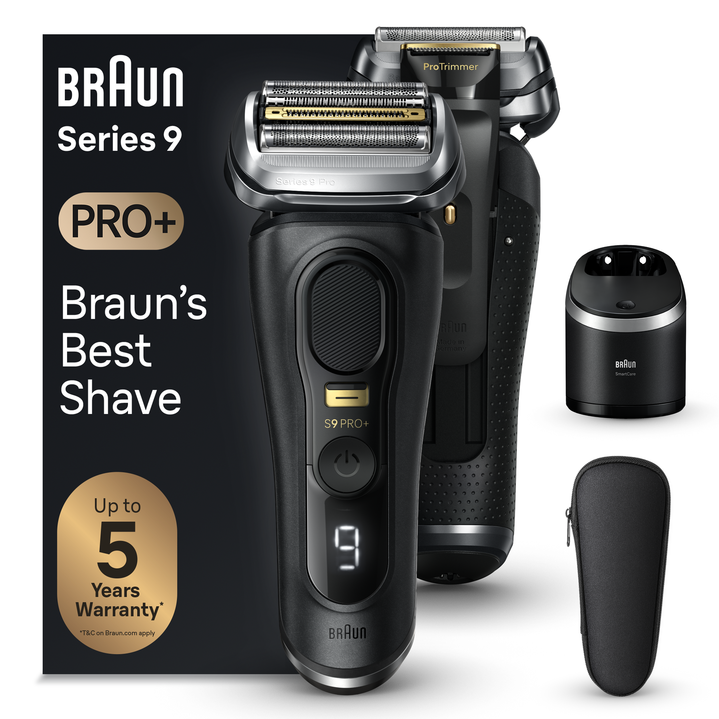 Afeitadora BRAUN Series 9 PRO+ 9560cc (Autonomía 60 min - Batería)