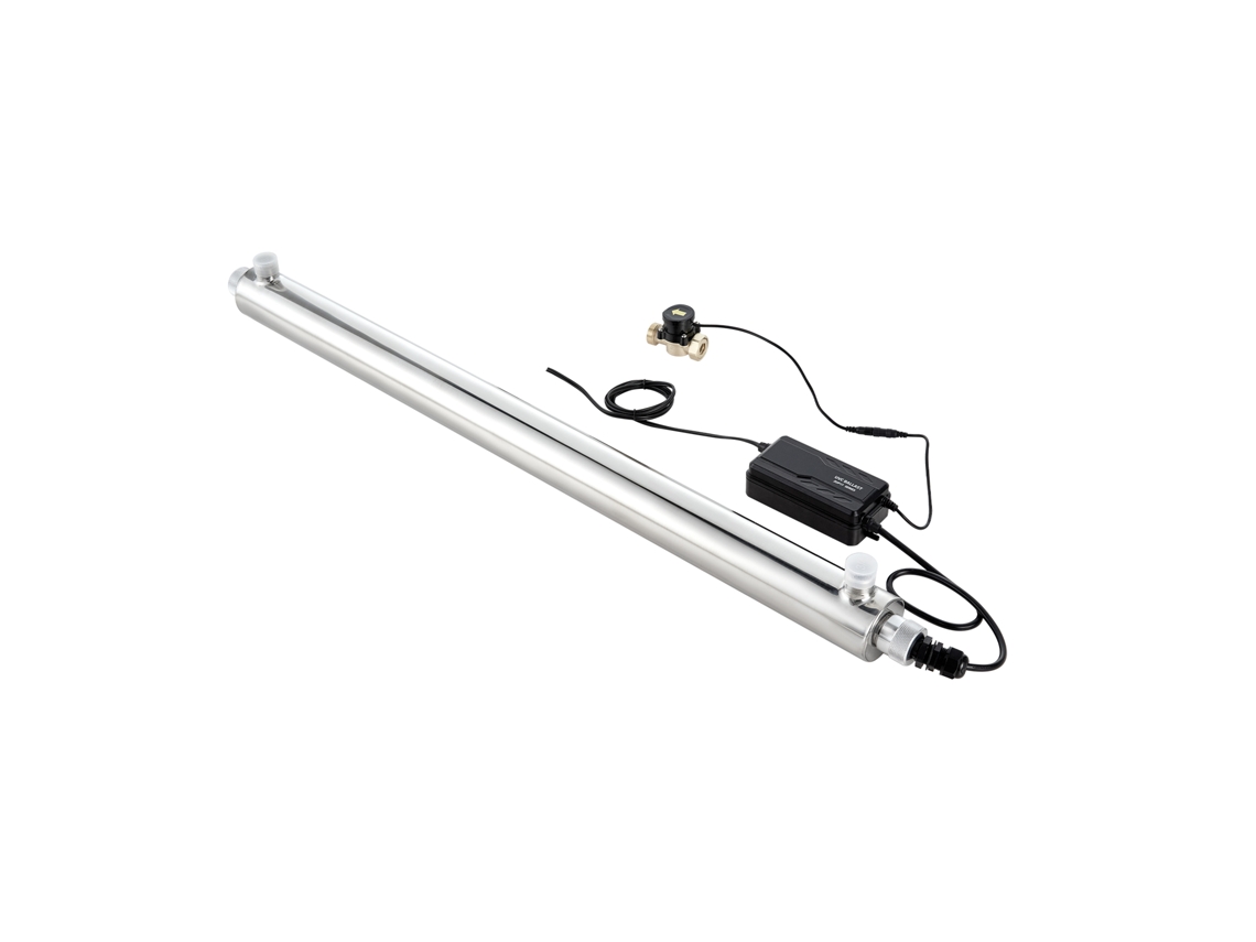 Purificador de agua UV Succebuy 55 WE de 12 GPM con carcasa de acero inoxidable
