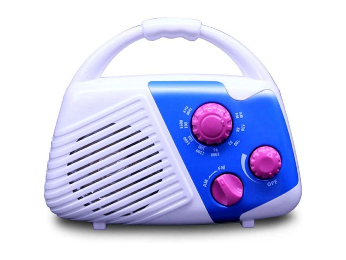 Mini Radio Am/fm Impermeable Para Ducha Con Altavoz Incorporado, Volumen Ajustable Y Sistema Para Colgar, Ideal Para El Baño Y Uso En Exteriores.
