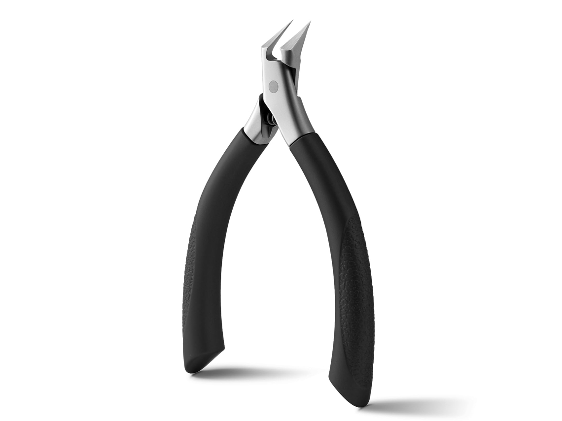 Cortaúñas recto profesional, fabricado en acero inoxidable, adecuado para cutículas, cutículas gruesas y tratamientos de podología.