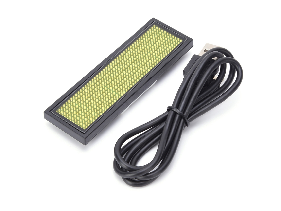Tarjeta De Identificación Led Con Etiqueta De Mensaje Desplazable, Pantalla De Letrero Chino De 4 Caracteres