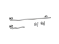 Juego De Perchas De Baño Rea Ari Brush Nickel 4 Pieces