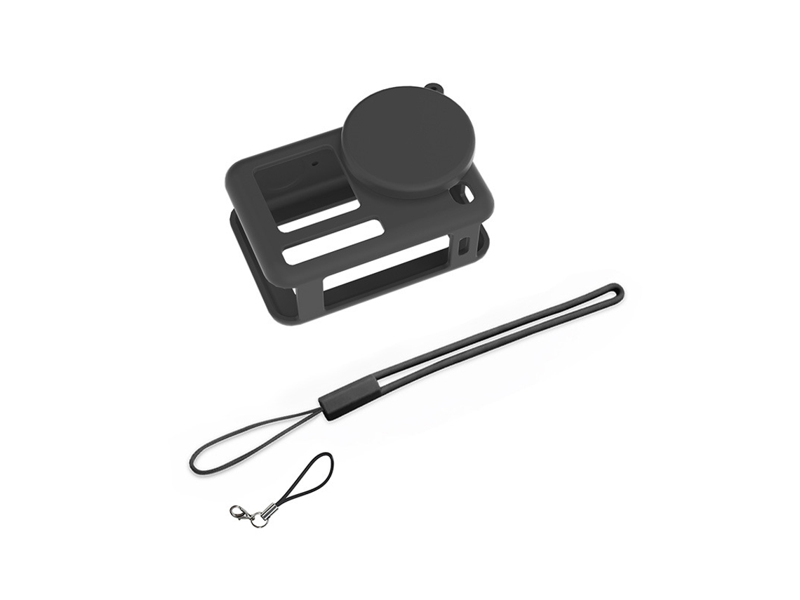 Funda Protectora De Silicona Para Dji Action 6, Suave Y Resistente A Caídas, Con Cordón (negro) Czhhmart
