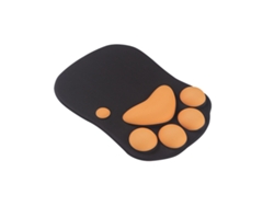 Reposamuñecas de silicona suave con diseño de pata de gato, alfombrilla ergonómica para ratón con cojín (27,5 x 19,8 x 2,3 cm)