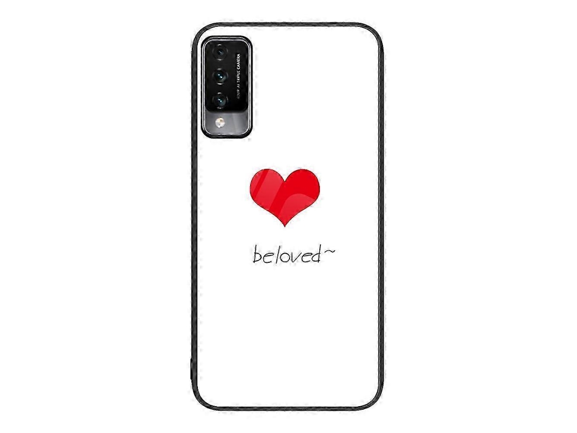 Red Heart26-27 For Huawei Maimang 10 Colorful Painted Glass Phone Case