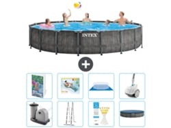 Intex Piscina Prism Frame Redonda - 549x122 Cm - 9-peças S584