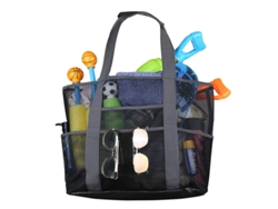 VVJIJILLY Bolsa De Praia Extra Grande Para Mulheres Impermeável E Areiaproof, Bolsa De Praia Em Malha, Bolsa Para Piscina E Praia